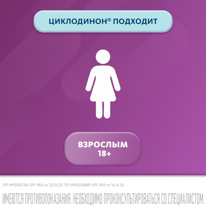 Упаковка препарата Циклодинон, таблетки в пленочной оболочке, 30 шт.