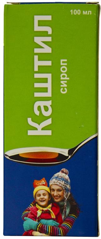 Упаковка препарата Каштил, сироп, 100 мл