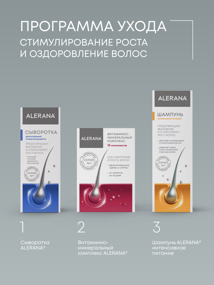 Алерана, сыворотка для роста волос, 100 мл
