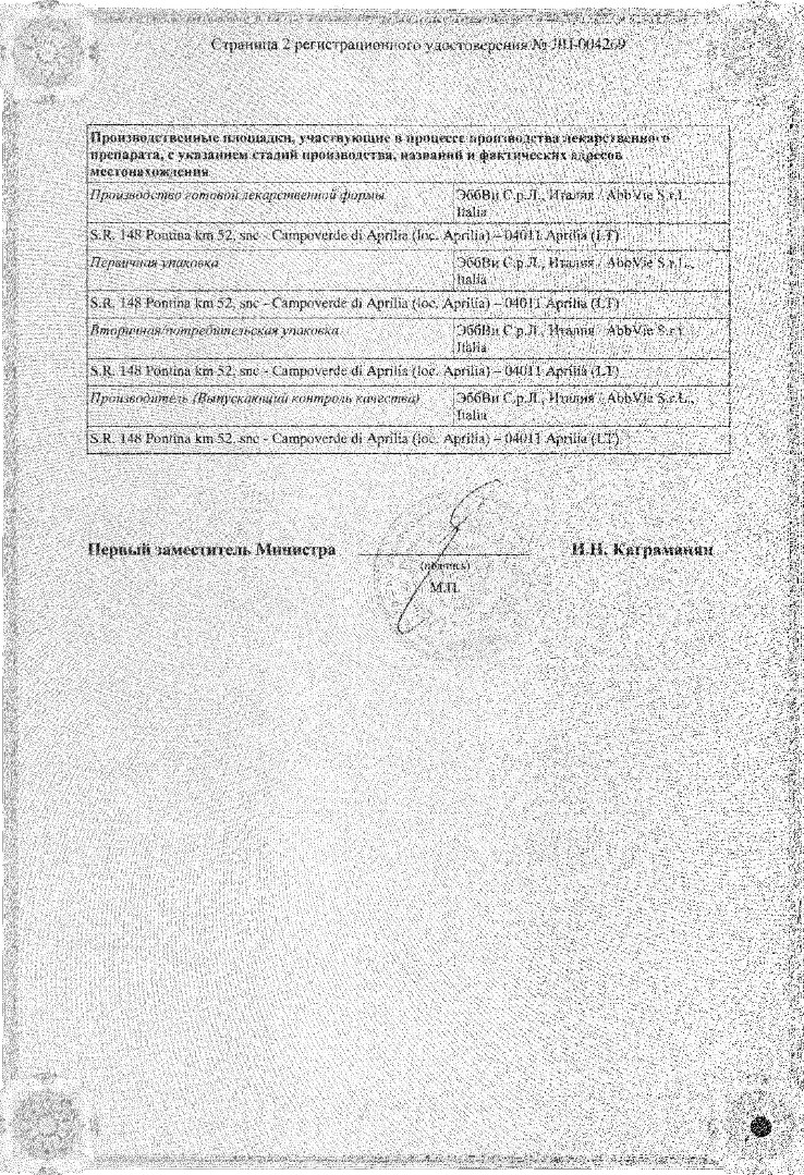 Сертификат на Гептрал