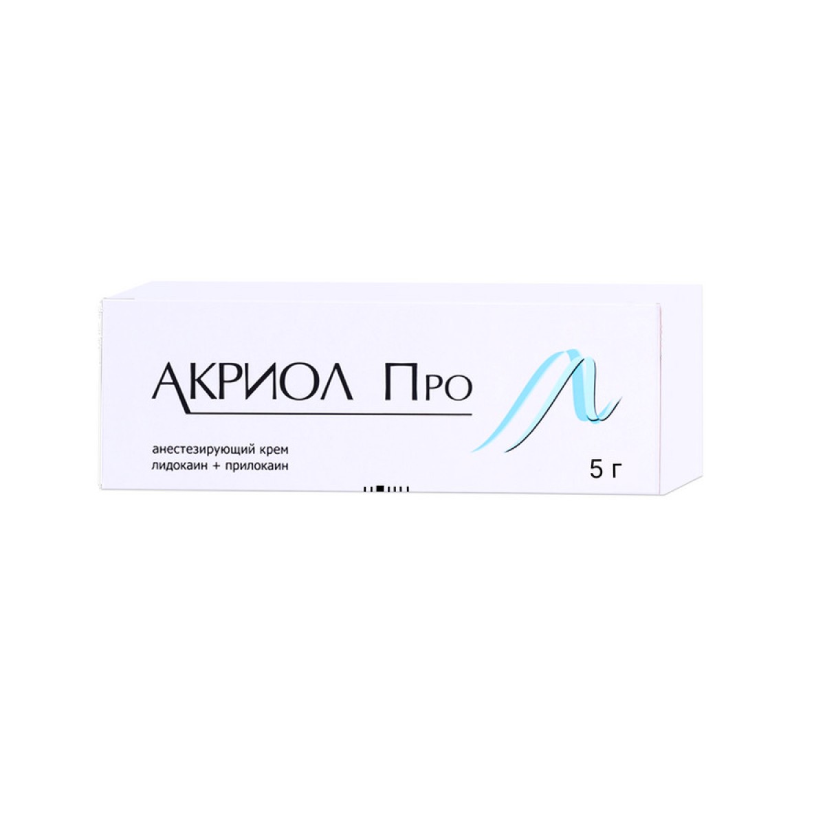 Упаковка препарата Акриол Про, крем 2.5%+2.5%, 5 г