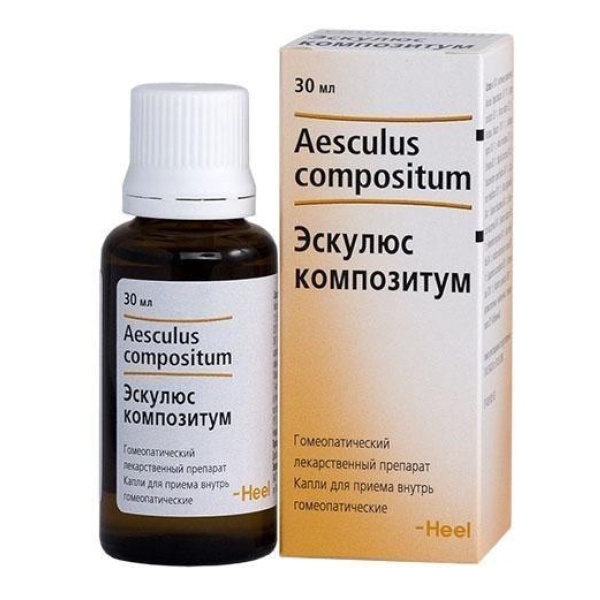 Упаковка препарата Эскулюс Композитум, капли 30 мл