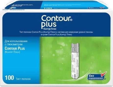 Contour plus, тест-полоски, 100 шт.