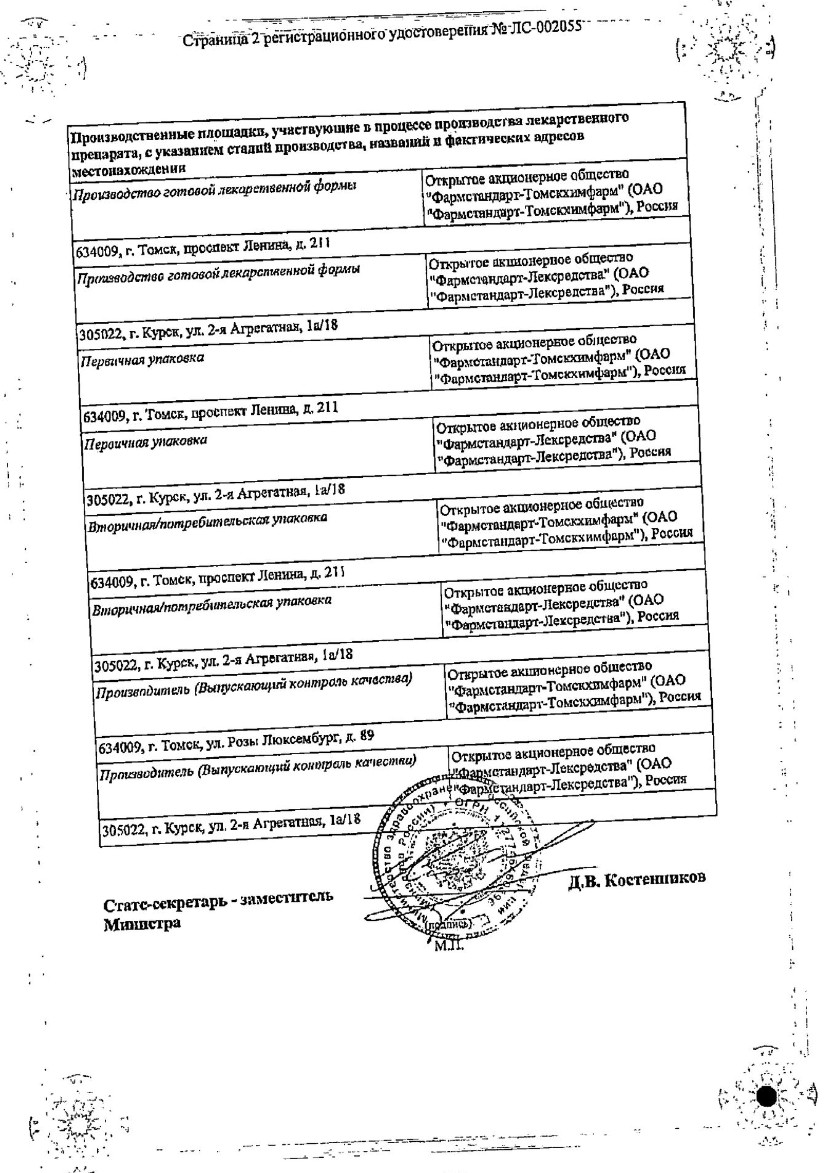 Сертификат на Андипал