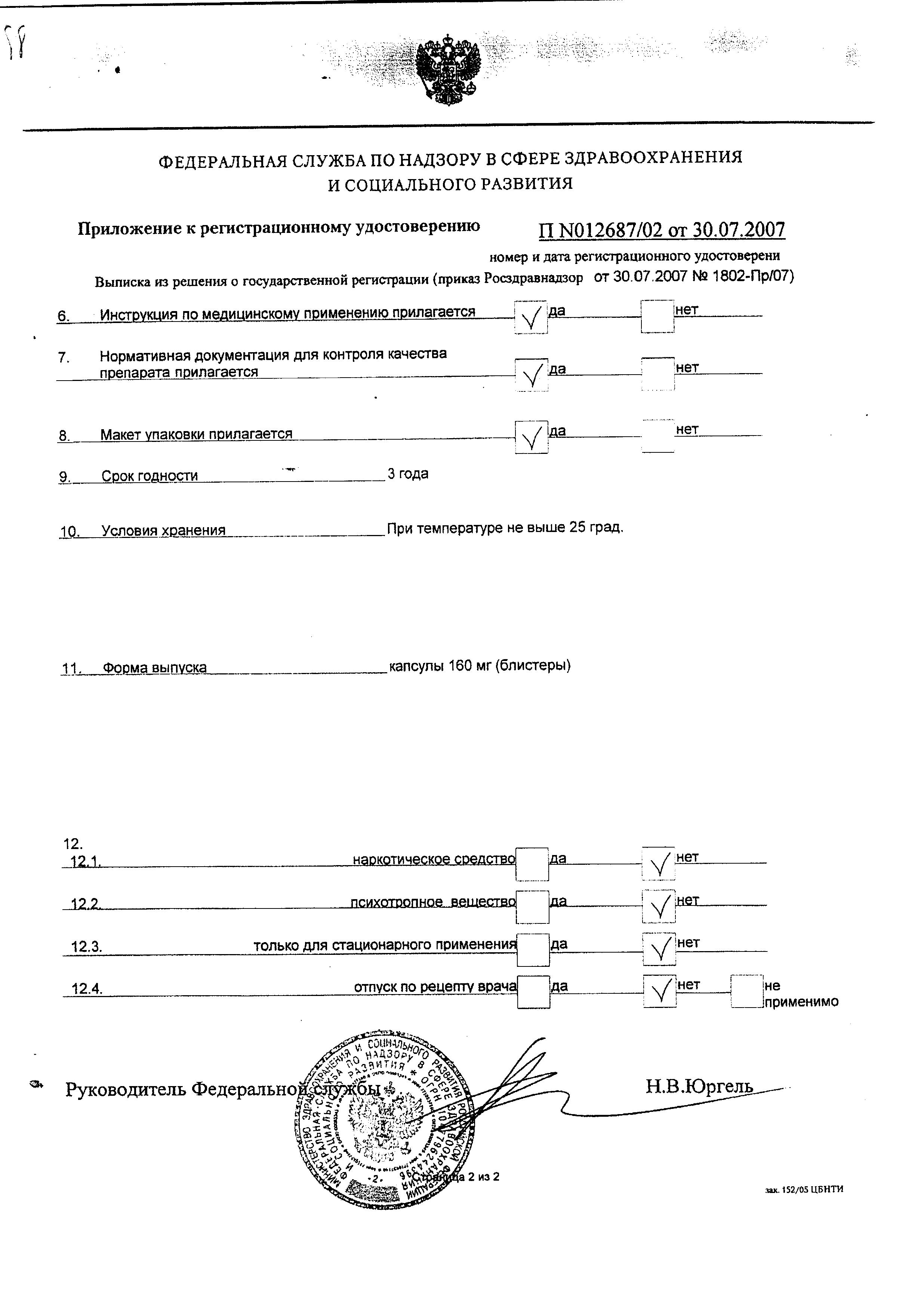 Сертификат на Пермиксон