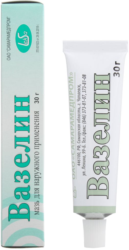 Упаковка препарата Вазелин, мазь 30 г