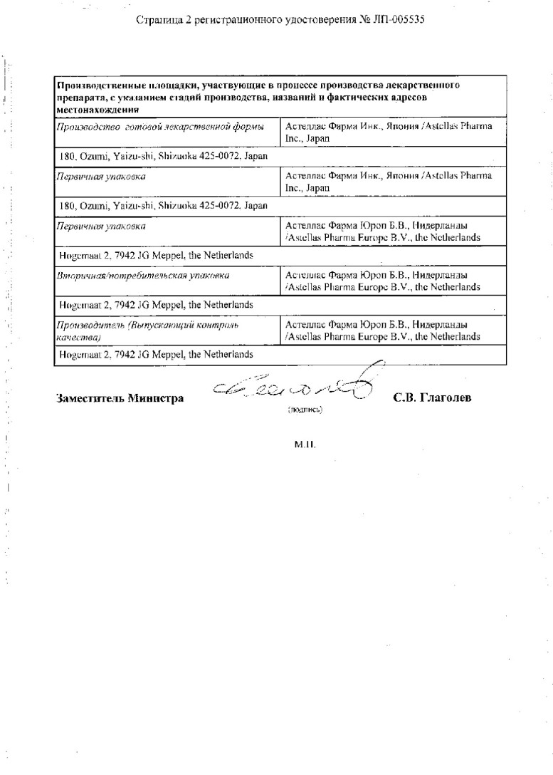 Сертификат на Суглат