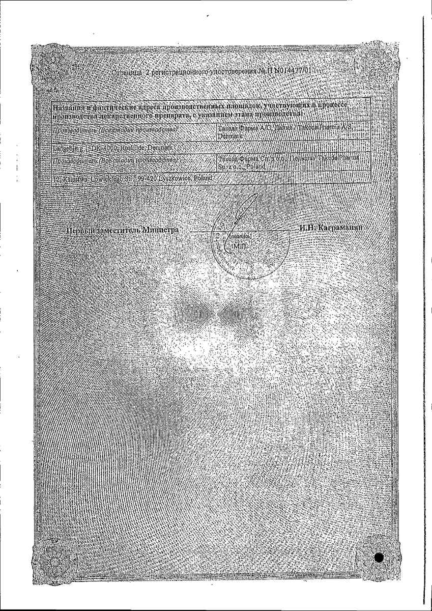 Сертификат на Бромгексин