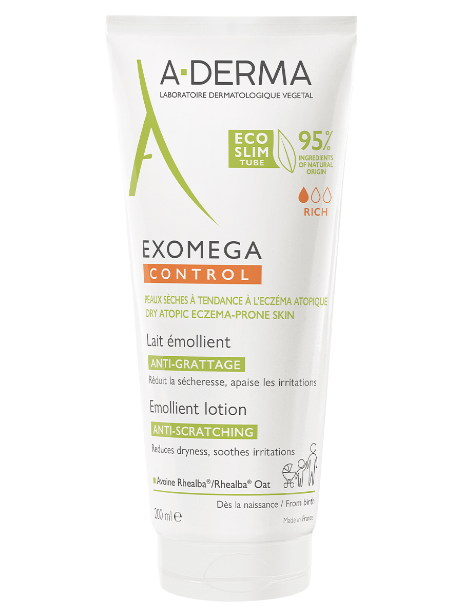 A-Derma Exomega Control лосьон для лица и тела смягчающий, 200 мл