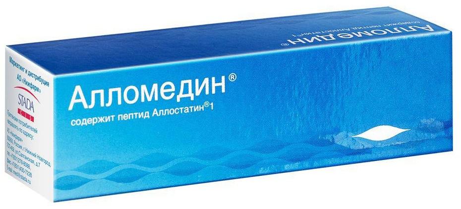 Упаковка препарата Алломедин, гель, 10 г