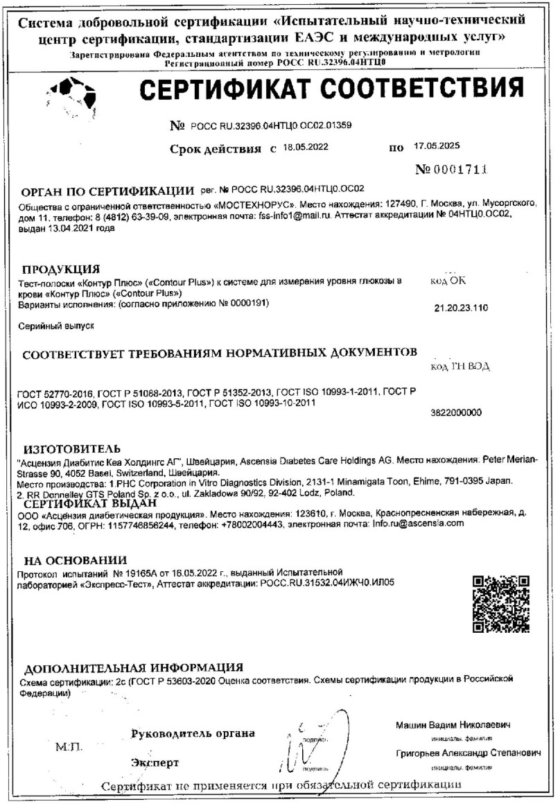 Сертификат на Контур