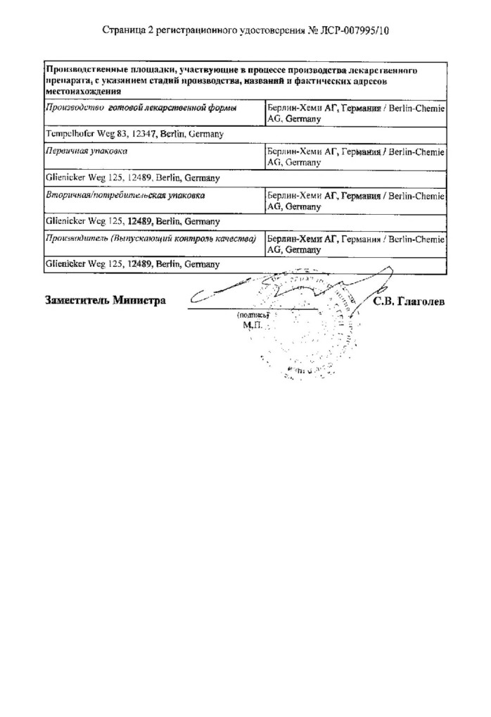 Сертификат на Спазмомен