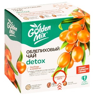 Голден Микс Детокс, чай облепиховый (шоу-бокс), 21 шт.