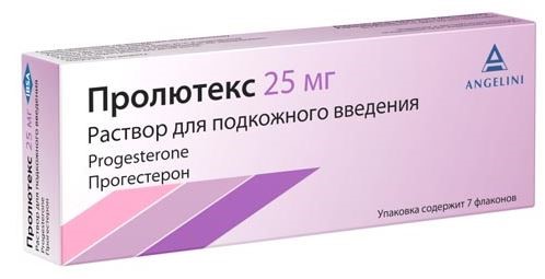 Пролютекс, раствор  для подкожного введения 25 мг, флаконы 1,112 мл, 7 шт. 