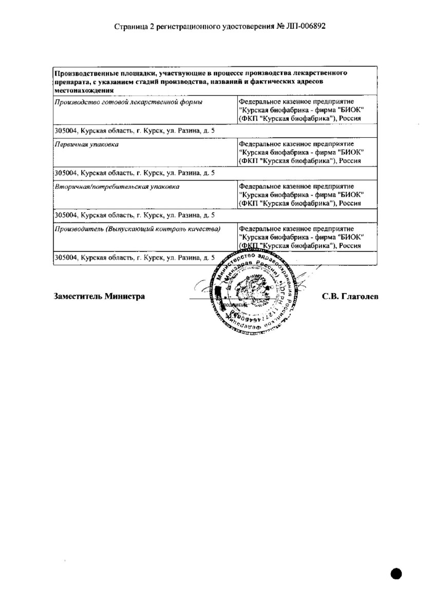 Сертификат на Хондроитин