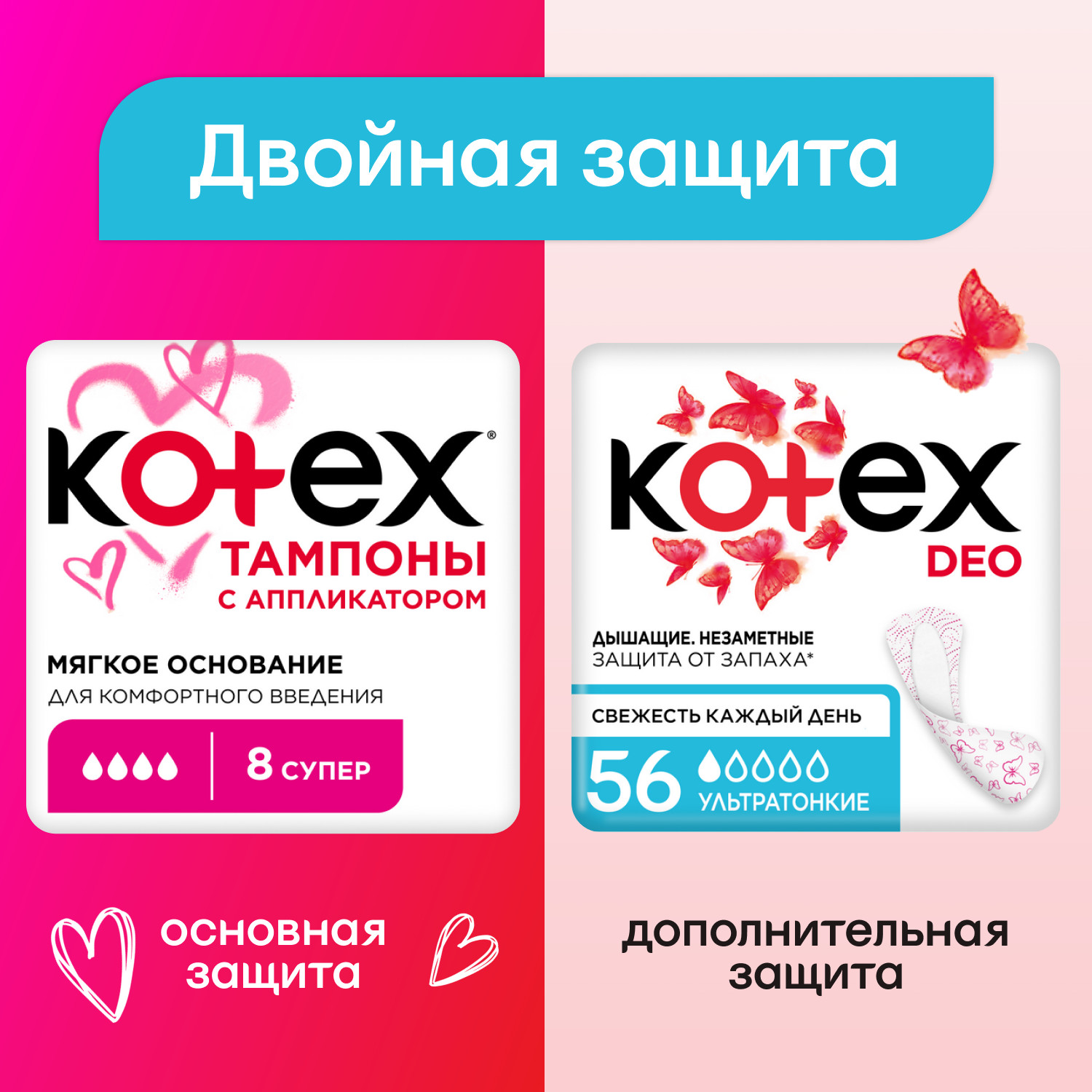 Kotex Super, тампоны с аппликатором, 8 шт.