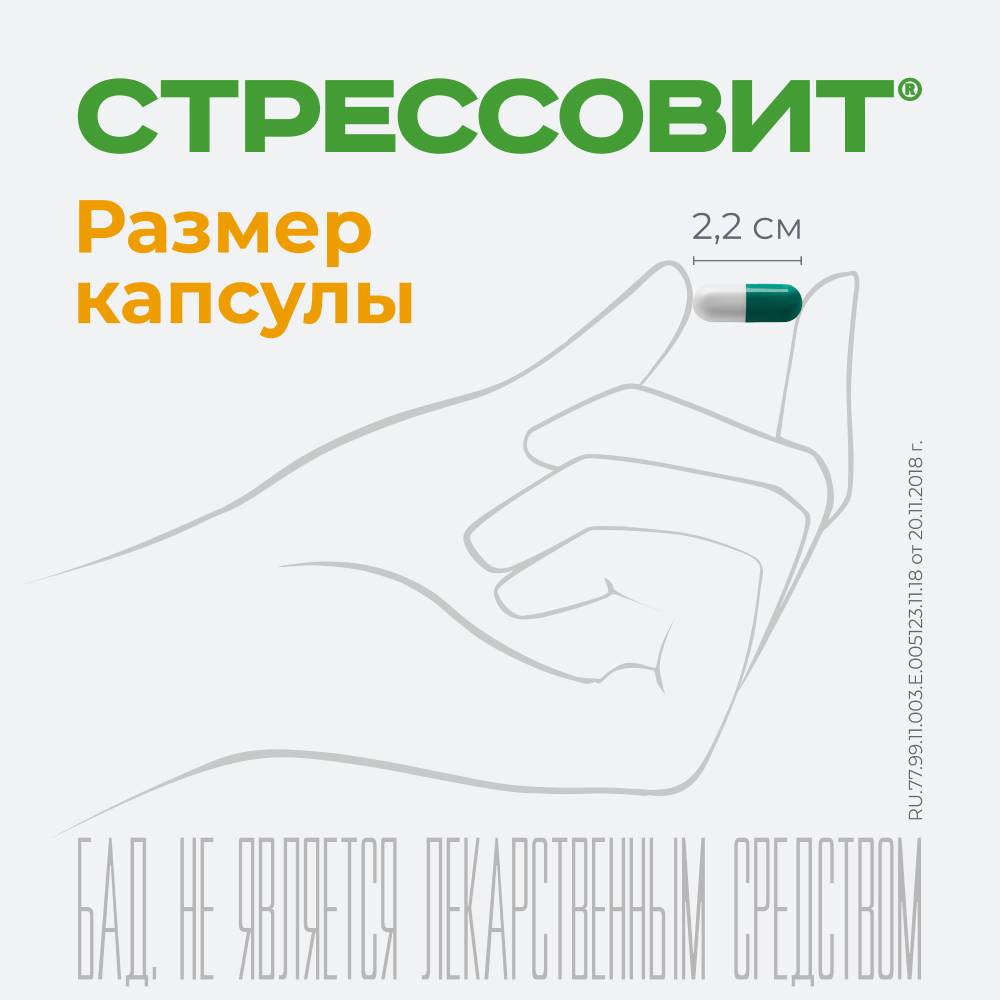 Стрессовит, капсулы, 30 шт.