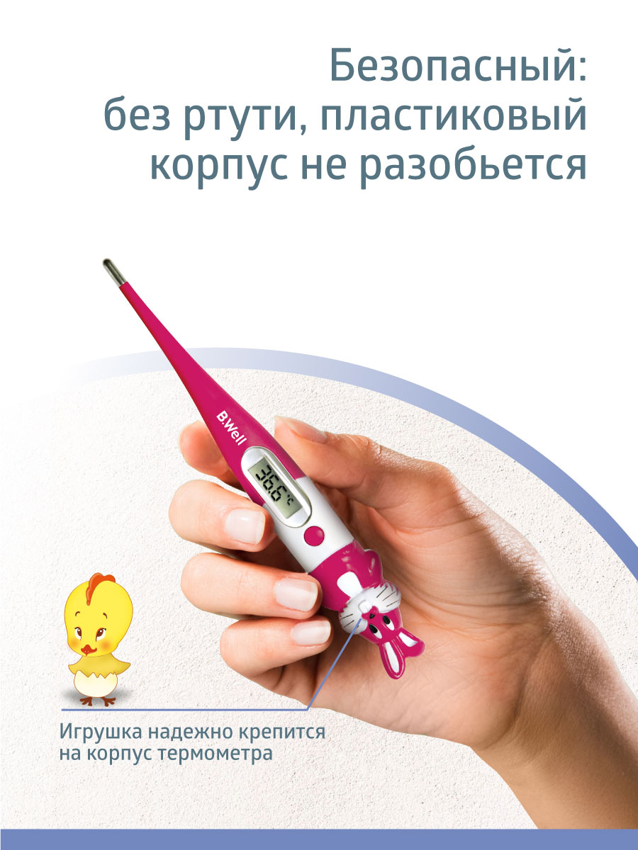 Термометр детский B.Well WT-06 flex (кролик)