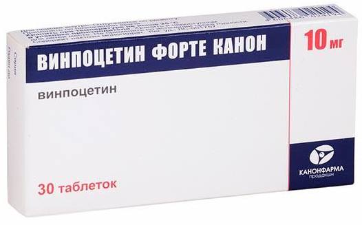 Винпоцетин форте Канон, таблетки 10 мг, 30 шт. 