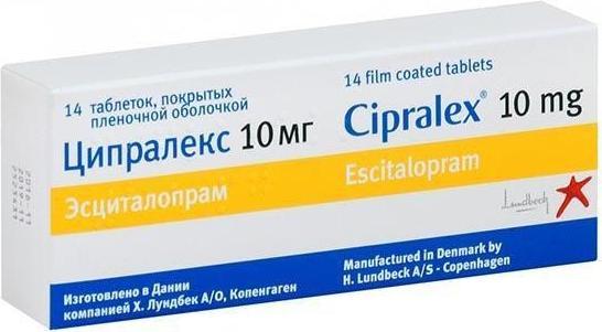 Упаковка препарата Ципралекс, таблетки 10 мг, 14 шт.