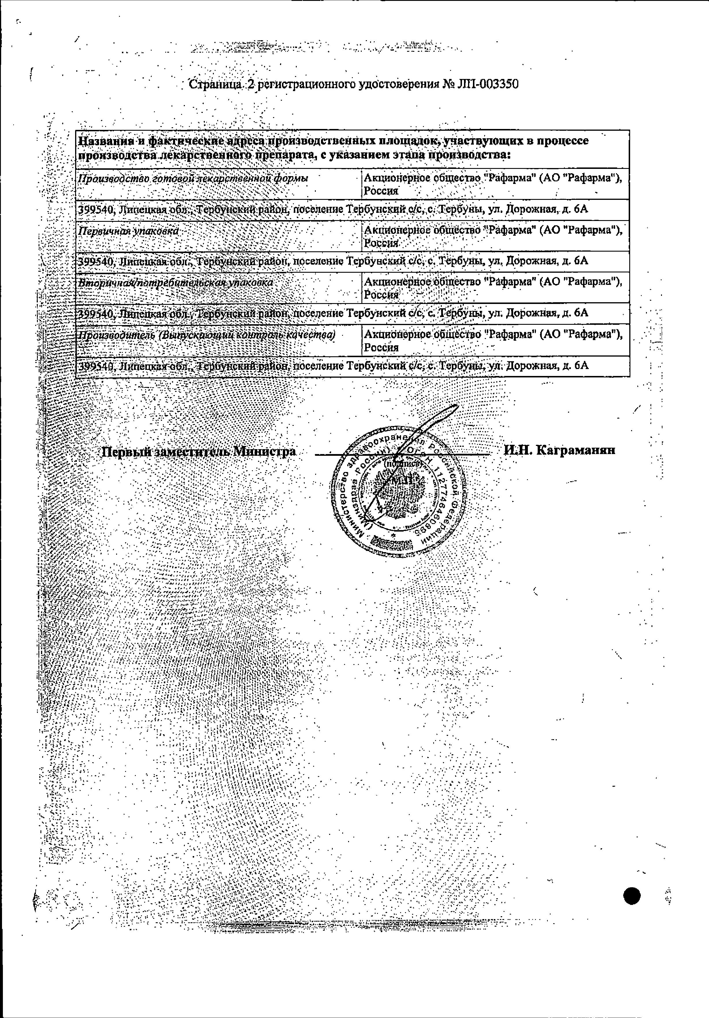 Сертификат на Цефтазидим