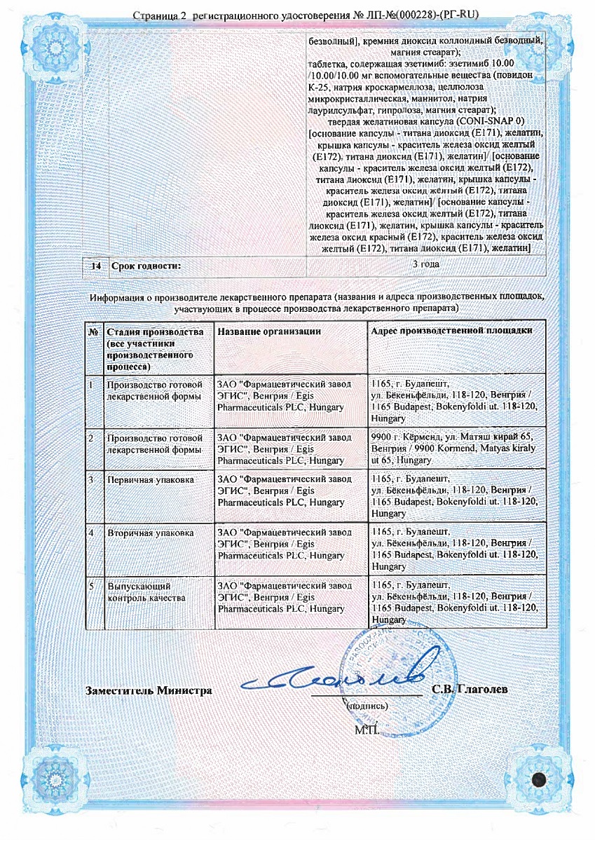 Сертификат на Розулип