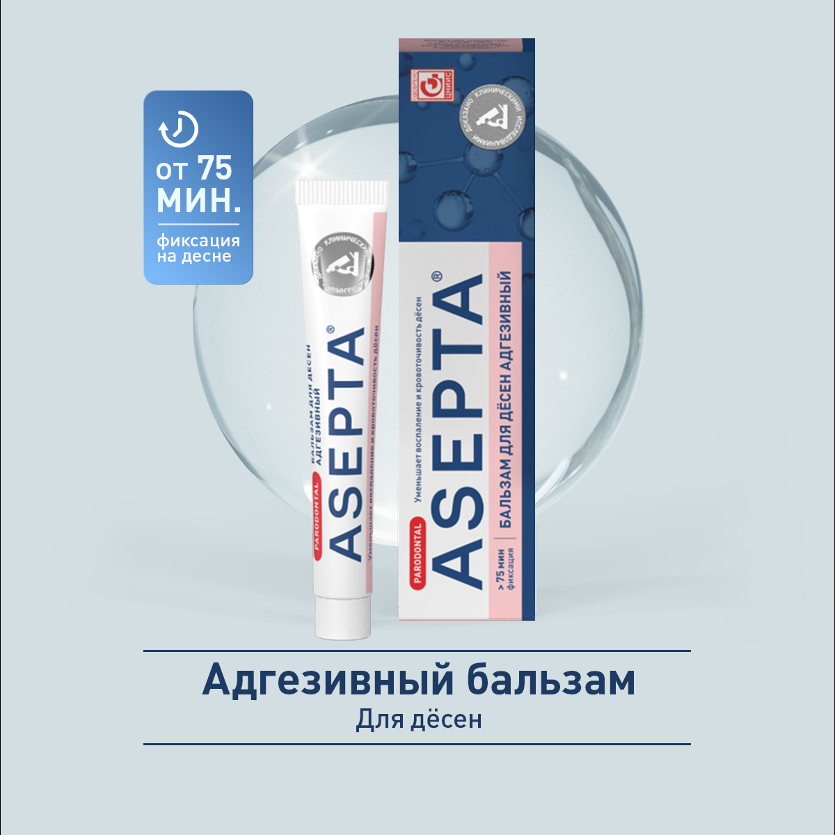 Асепта, бальзам для десен адгезивный 10 г, 1 шт.