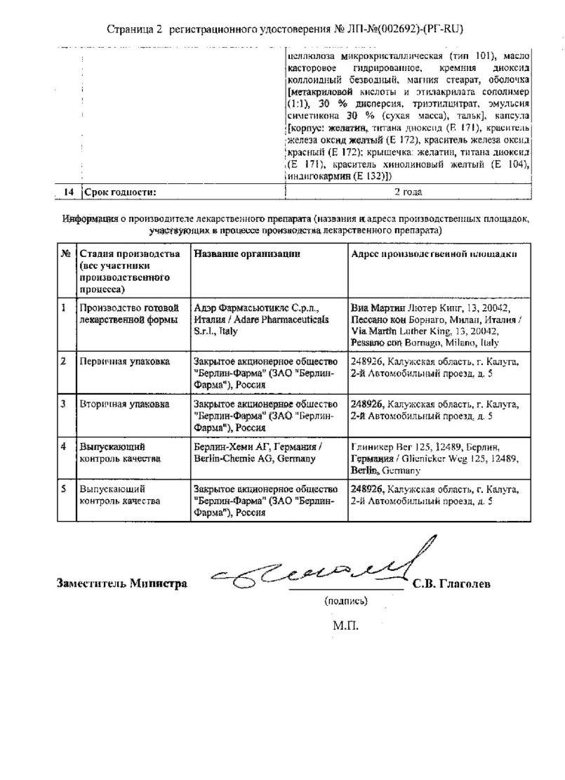 Сертификат на Мезим