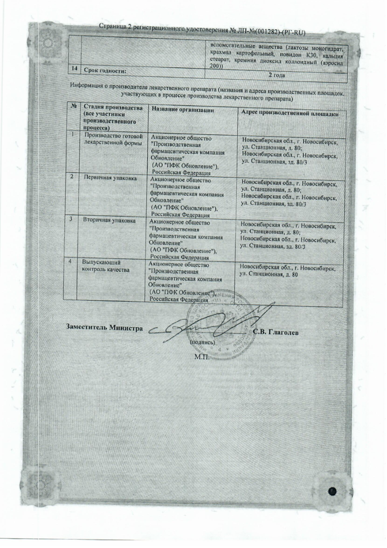 Сертификат на Метоклопрамид