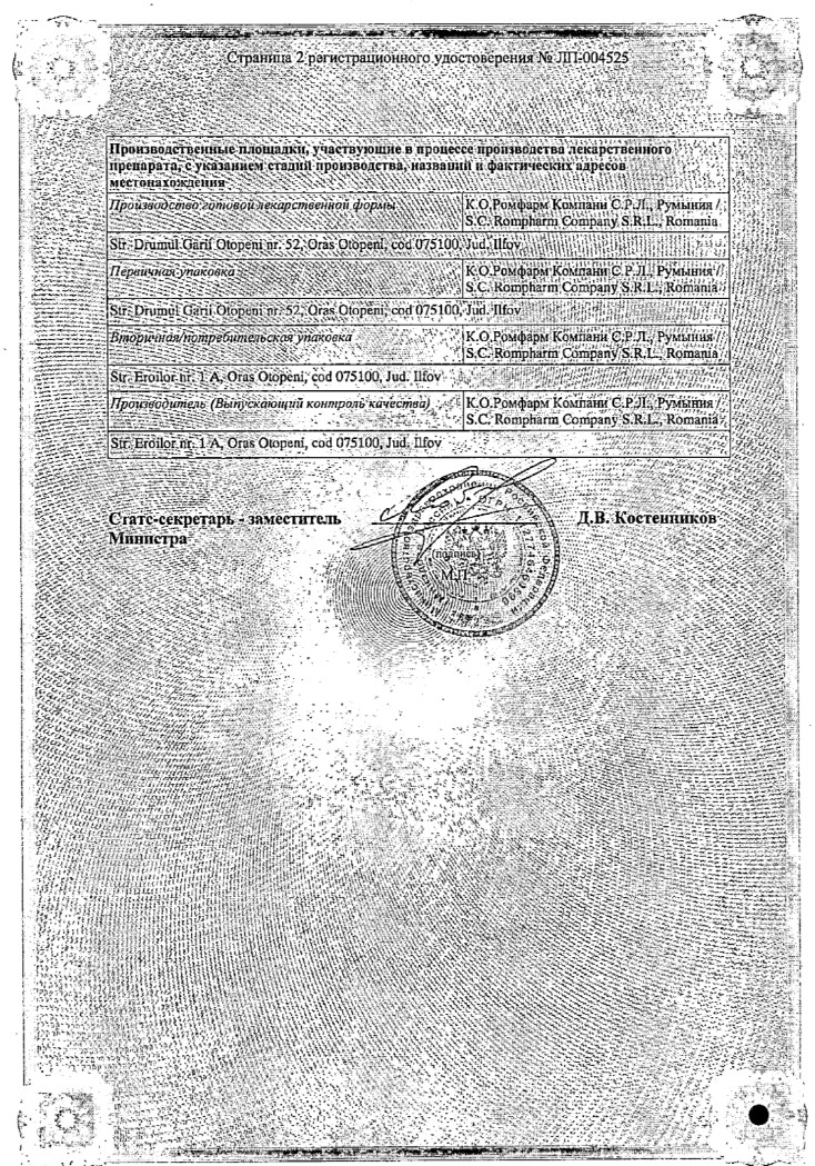 Сертификат на Виванат