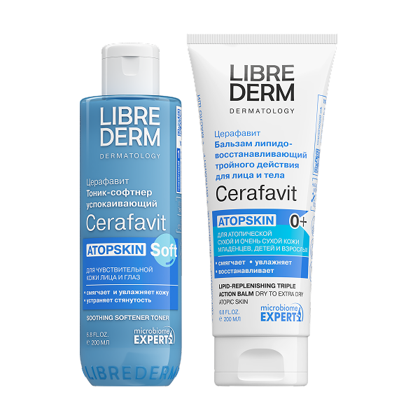 Набор Либридерм Cerafavit тоник 200мл и бальз д/лица, 200мл