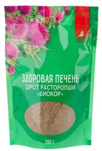 Шрот расторопши Биокор, 100 г