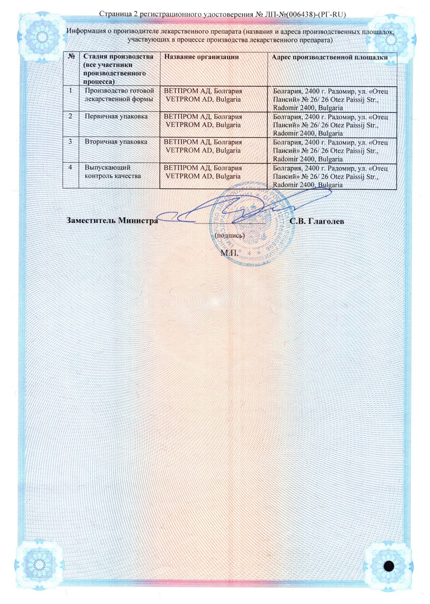 Сертификат на Дезлоратадин