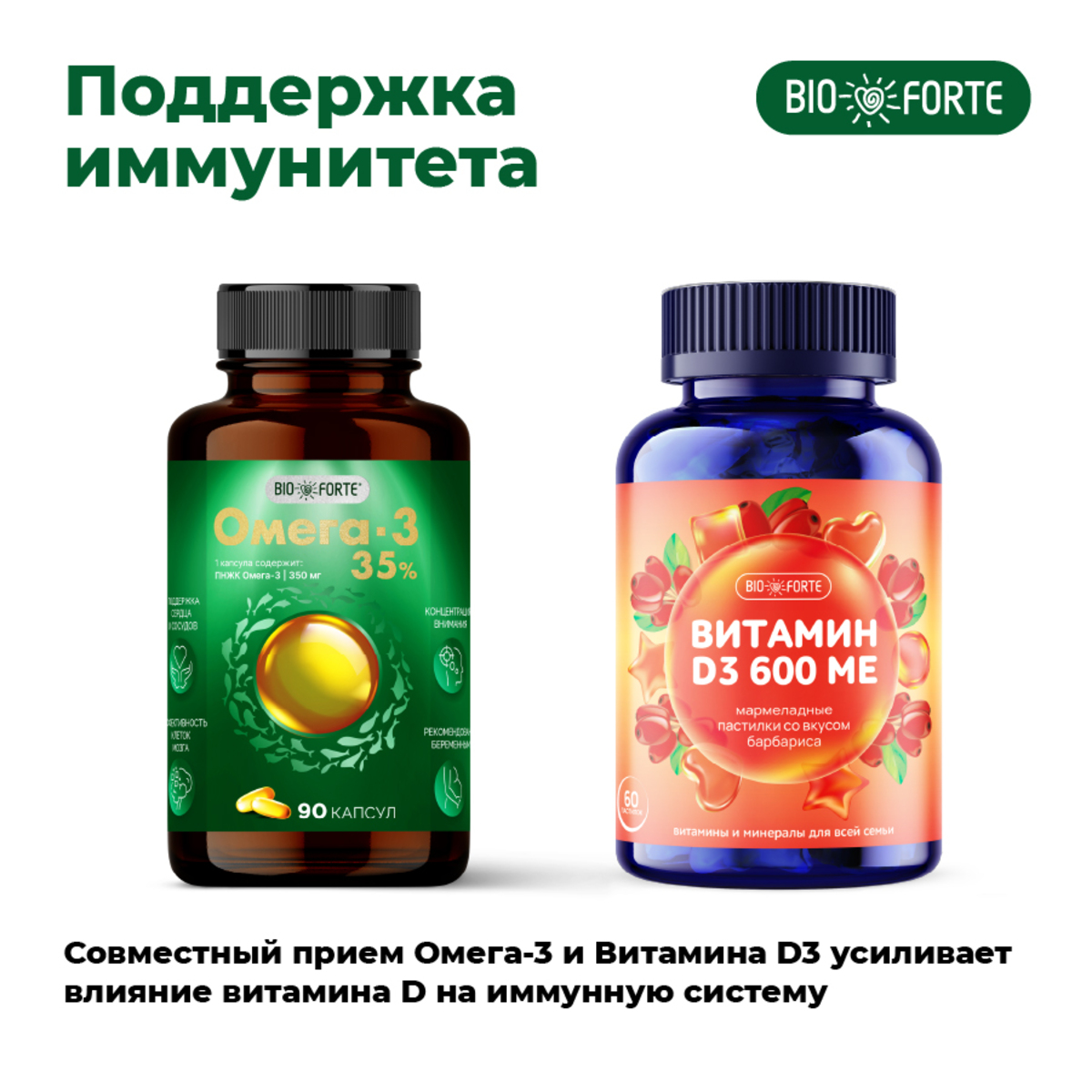 Омега-3 35% BioForte, капсулы 1400 мг, 90 шт.