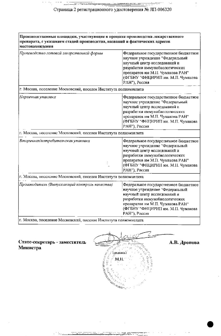 Сертификат на Хондроитина сульфат