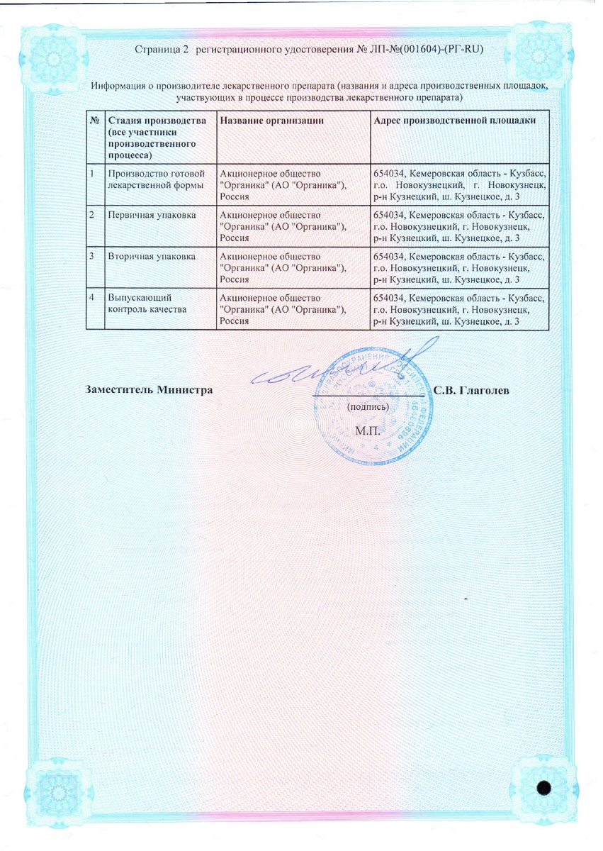 Сертификат на Кетопрофен