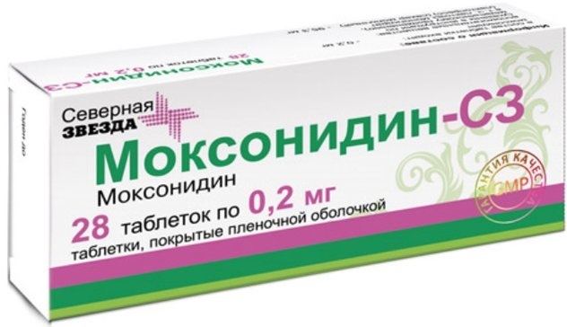 Моксонидин-СЗ, таблетки покрыт. плен. об. 0,2 мг, 28 шт. купить по цене 178 руб. в Москве, инструкция, отзывы в интернет-аптеке Polza.ru