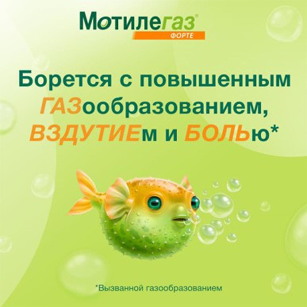 Мотилегаз Форте, капсулы 120 мг, 20 шт.