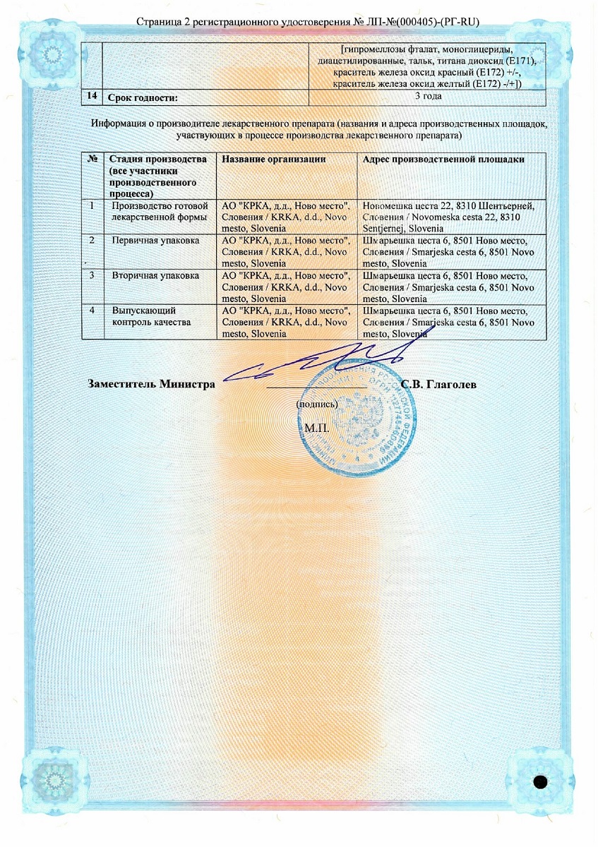 Сертификат на Рабепразол