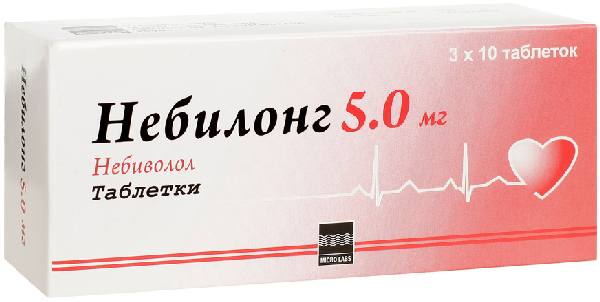 Небилонг, таблетки 5 мг, 30 шт. 