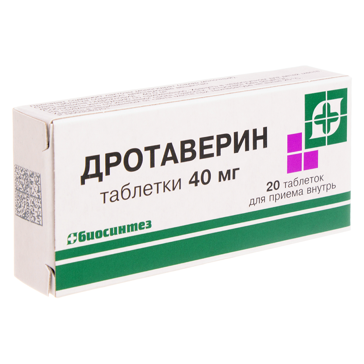 Дротаверин, таблетки 40 мг (Биосинтез), 20 шт. купить по цене 35 руб. в Санкт-Петербурге, инструкция, отзывы в интернет-аптеке Polza.ru