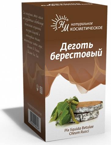 Упаковка препарата Деготь берестовый, 30 мл