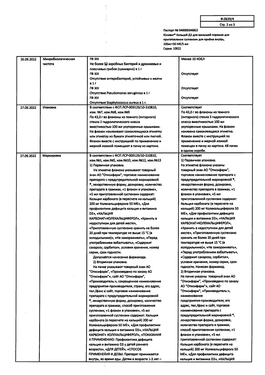 Сертификат на 