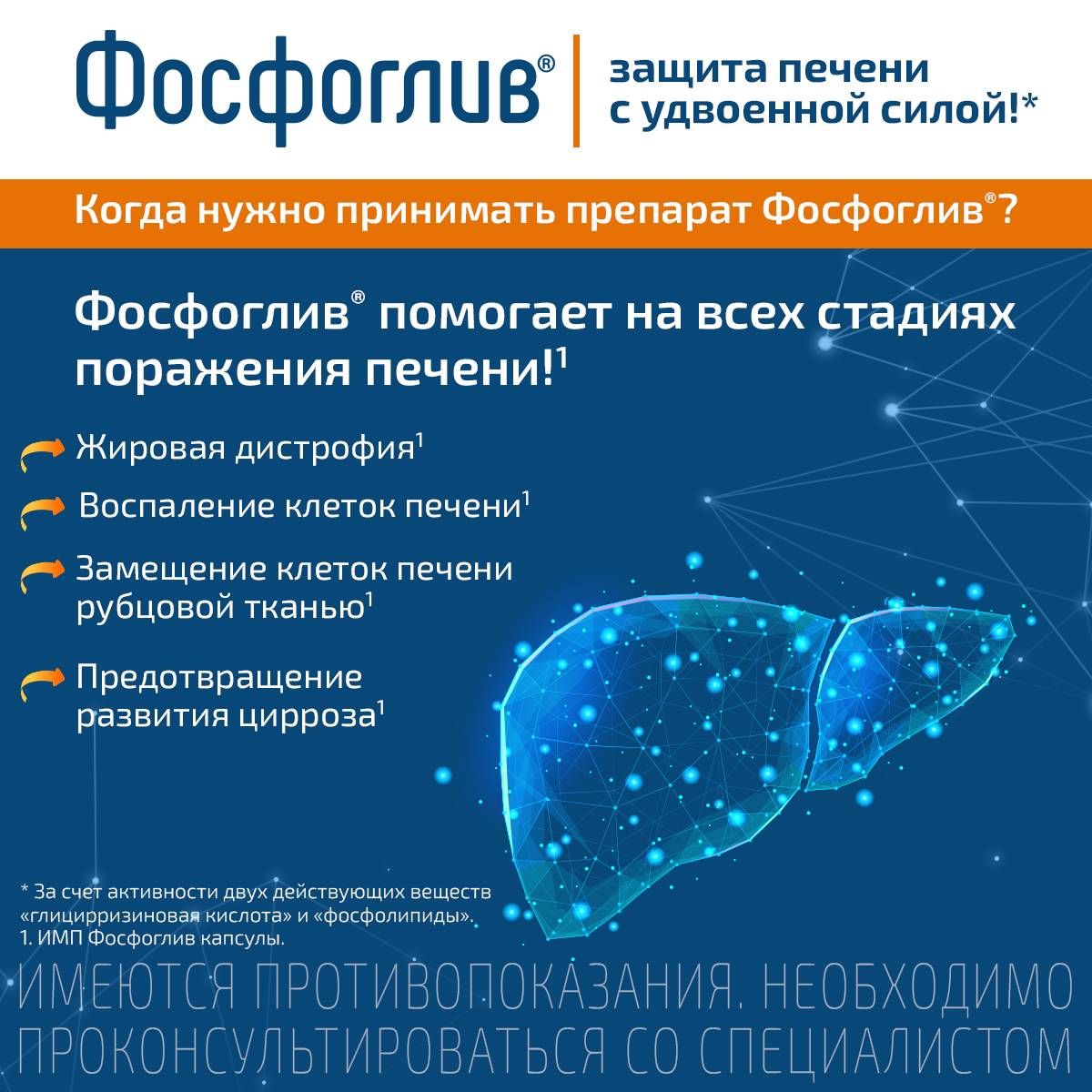 Упаковка препарата Фосфоглив, капсулы, 96 шт.