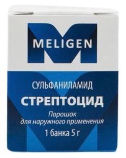 Стрептоцид, порошок, 5 г (банка) 