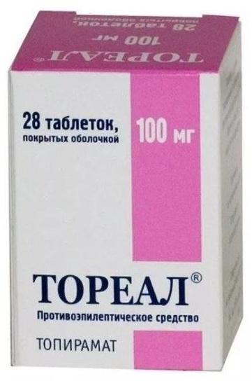 Тореал таблетки, покрытые пленочной оболочкой 100 мг, 28 шт. 