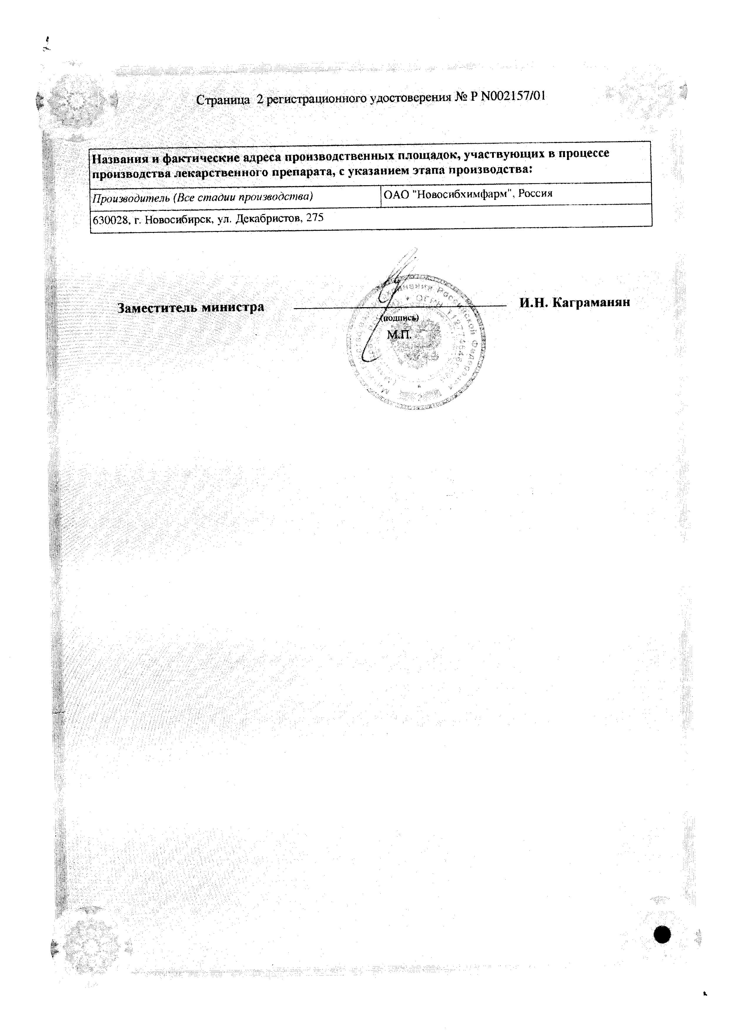 Сертификат на Метоклопрамид