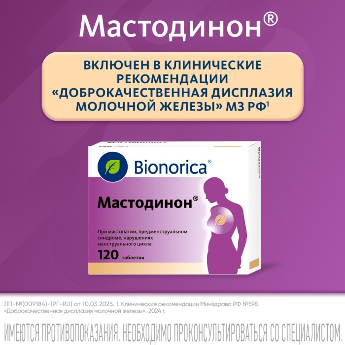 Упаковка препарата Мастодинон, таблетки, 120 шт.