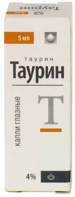 Таурин, капли глазные 4%, 5 мл 