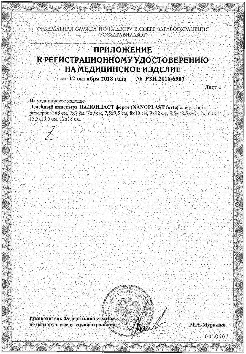 Сертификат на Нанопласт